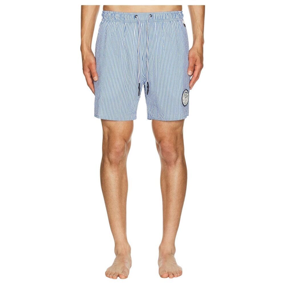 REVOLVE X Joe Swim Trunks in Blue & White Agua Bendita Size:32